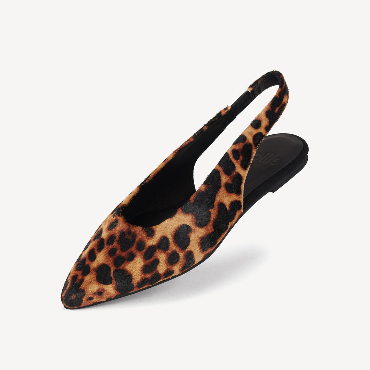 Pointed Slingback Dark Camel Leopard
