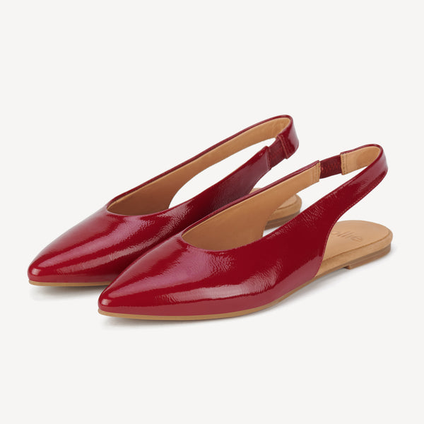 Pointed Slingback Merlot Patent