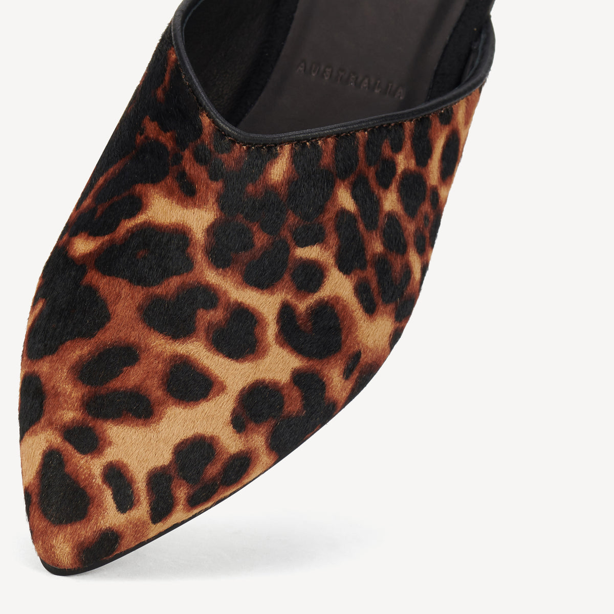 Pointed Mule Dark Camel Leopard