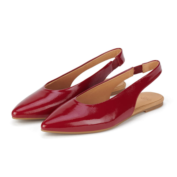 Pointed Slingback Merlot Patent