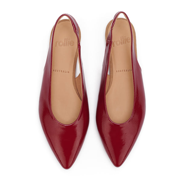 Pointed Slingback Merlot Patent