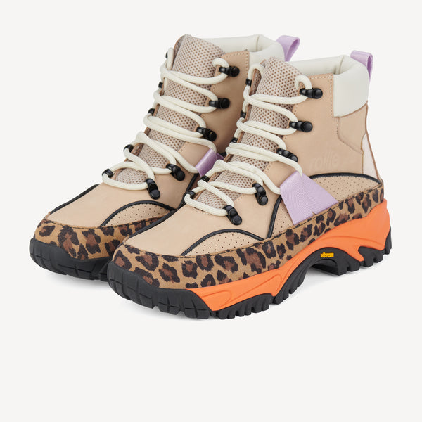 Hiker Boot Bone/Leopard