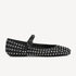 Ballet MJ Square Toe Blk Rhinestone
