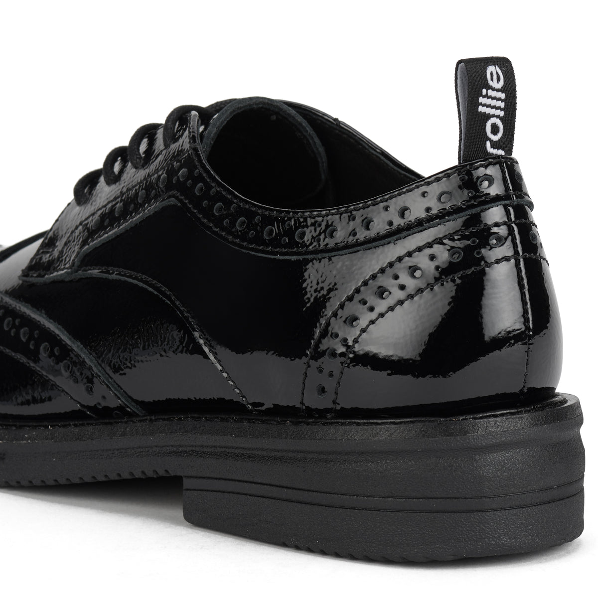 Brogue Rise Black Patent