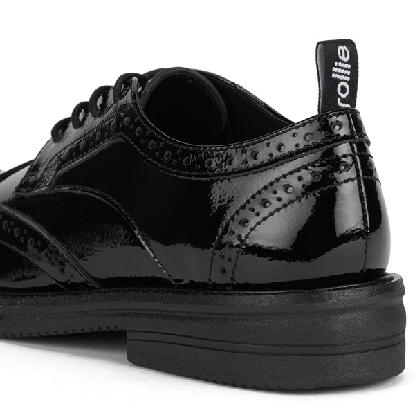 Brogue Rise Black Patent