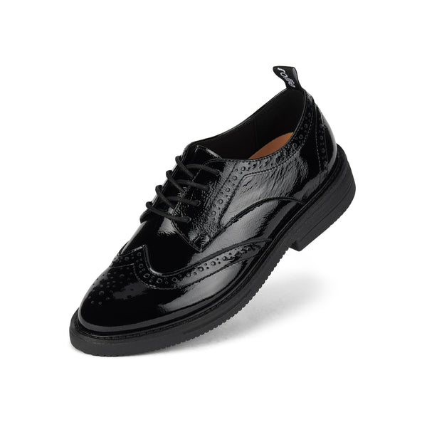 Brogue Rise Black Patent