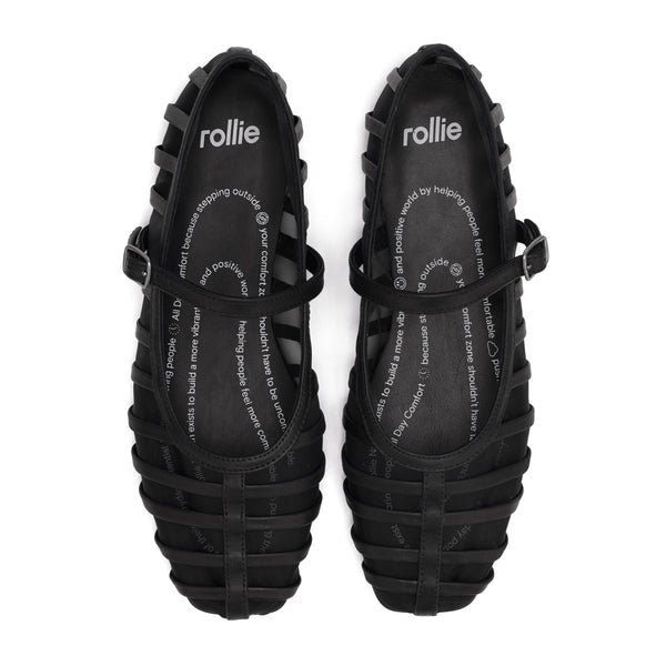 Ballet Mary Jane Cage Mesh Black