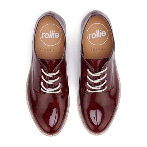 Derby Super Soft DP Wine Crinkle Patent