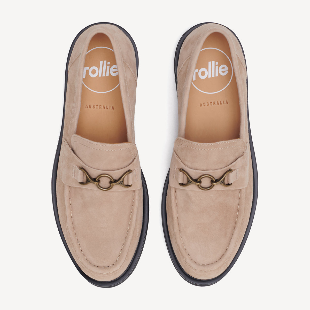 Loafer Rise Walnut Suede/Black