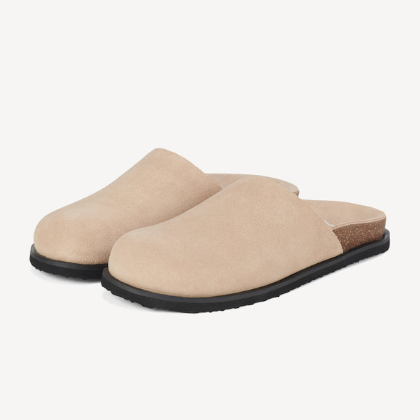 Mills Mule Camel Suede