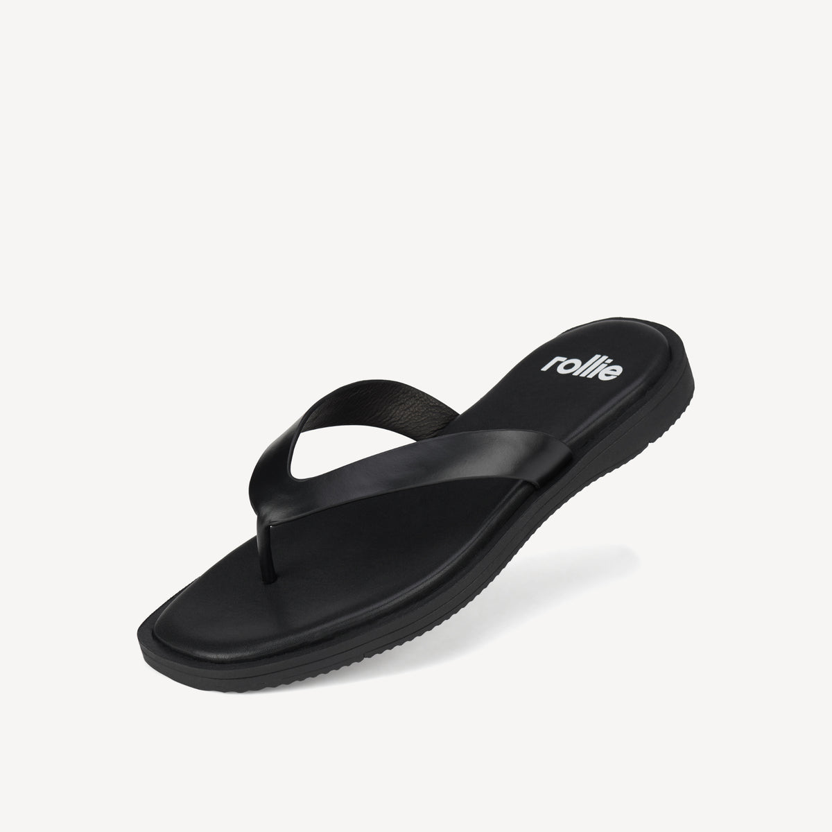 Square Toe Thong All Black