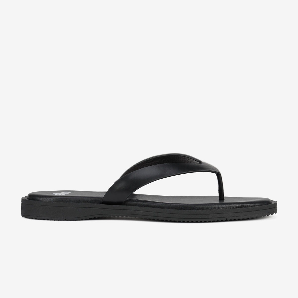Square Toe Thong All Black