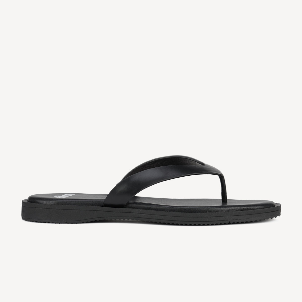 Square Toe Thong All Black