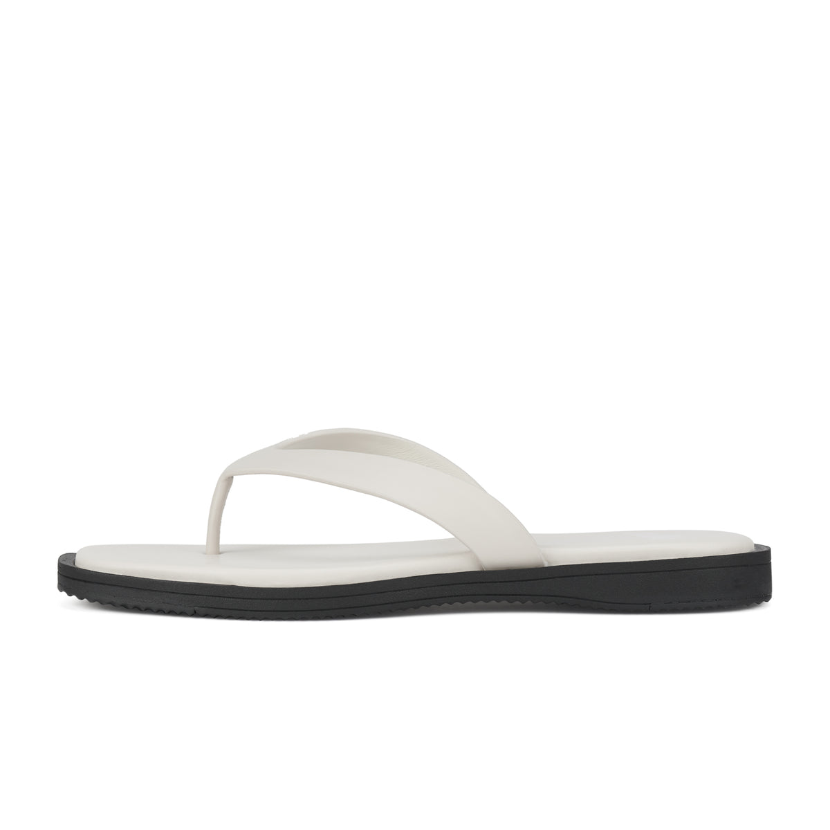 Square Toe Thong Bone/Black