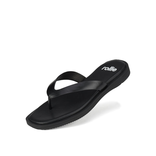 Square Toe Thong All Black