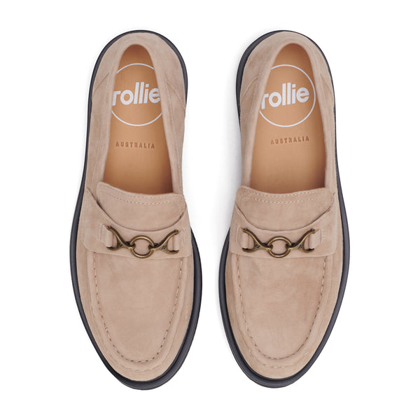 Loafer Rise Walnut Suede/Black