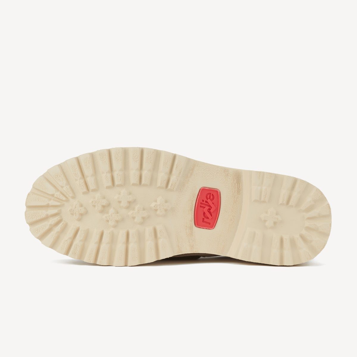 Rollie Boat Huarache Step Bone — women's shoe, detail close-up
