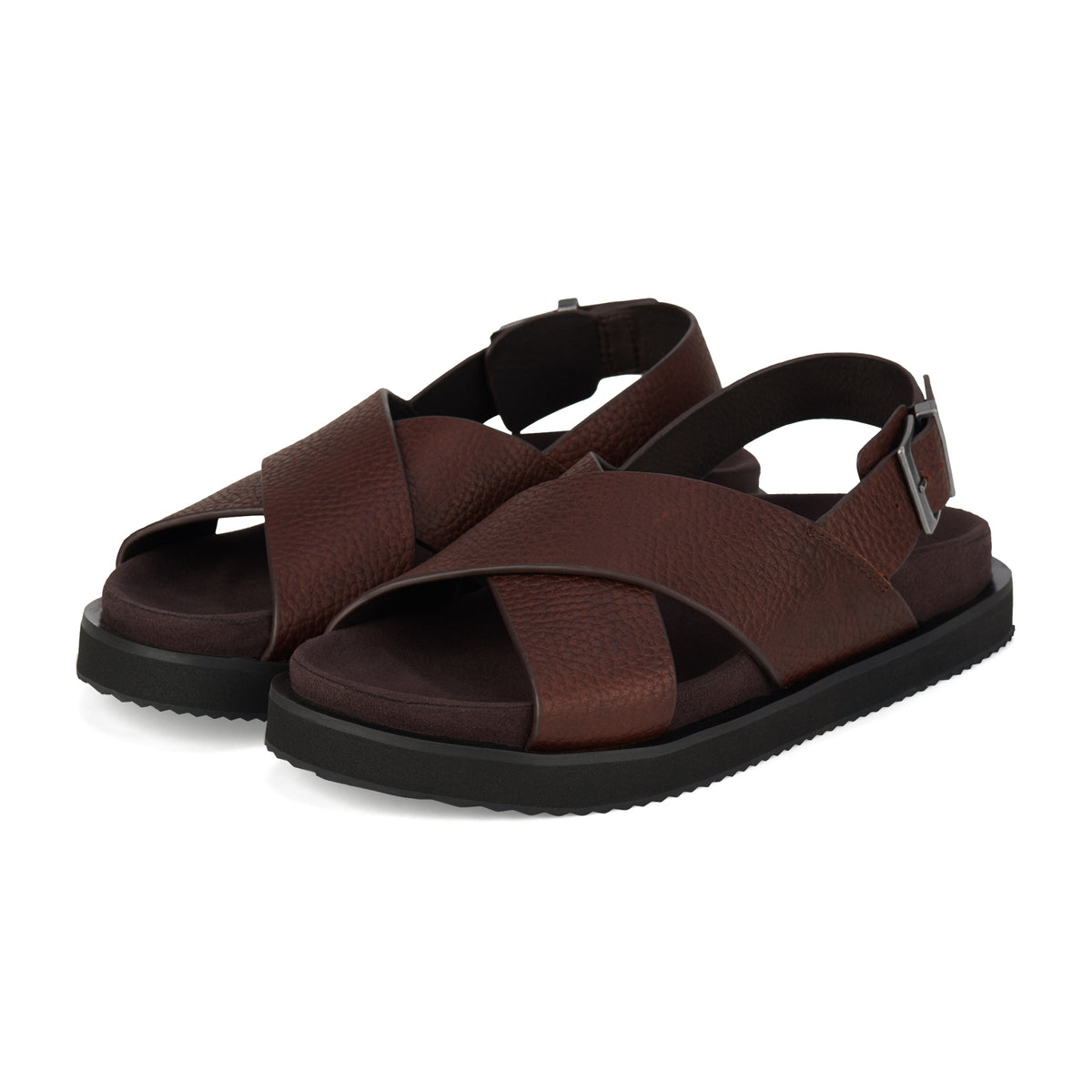 Rhodes Cross Sandal Chocolate