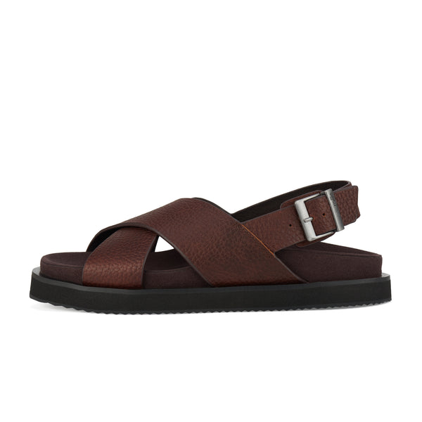 Rhodes Cross Sandal Chocolate