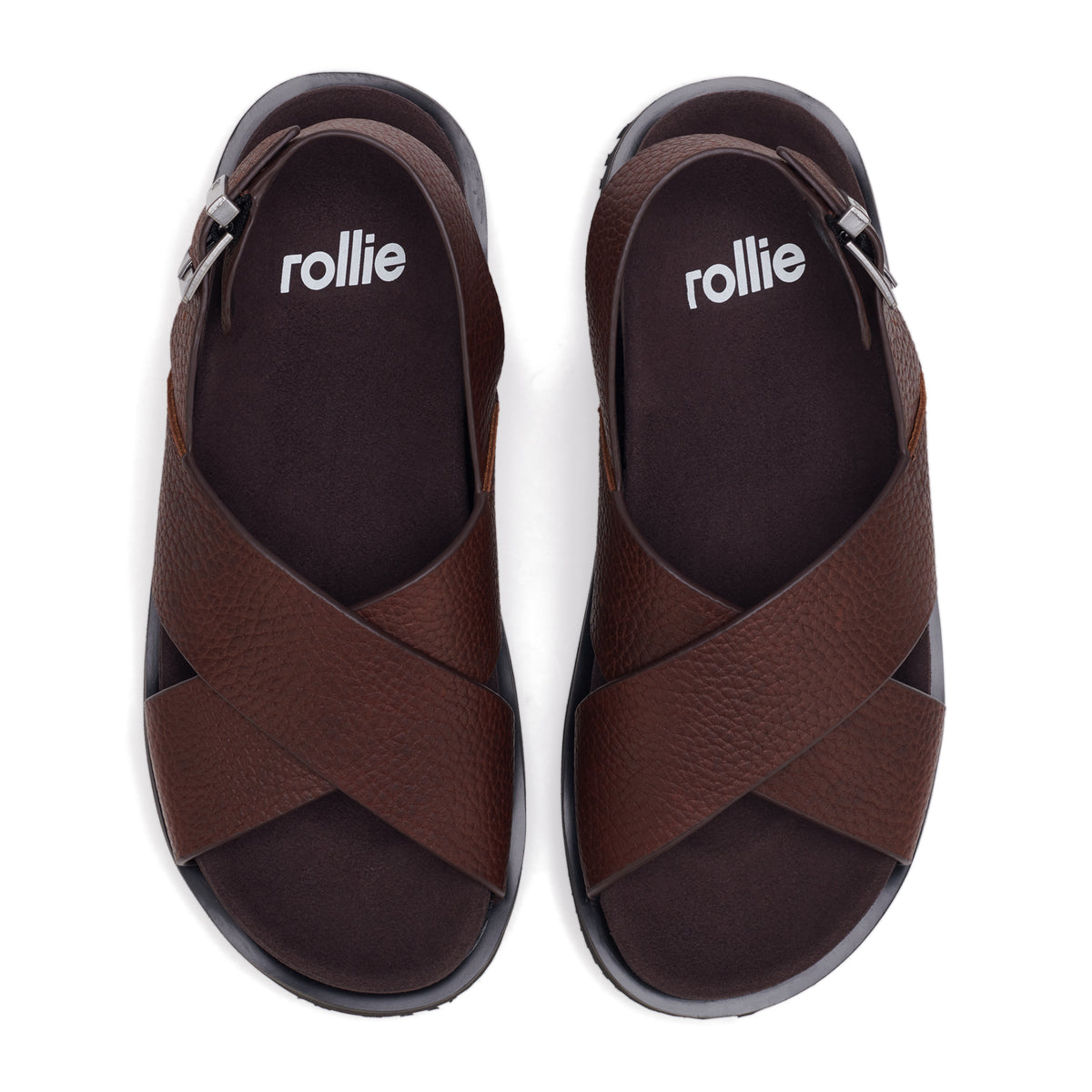 Rhodes Cross Sandal Chocolate