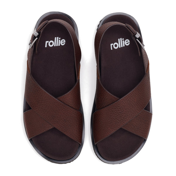 Rhodes Cross Sandal Chocolate