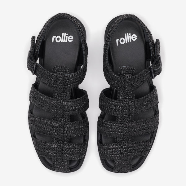 Sandal Fisherman Weave Black