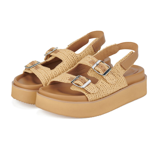 Ace Sandal Weave All Tan