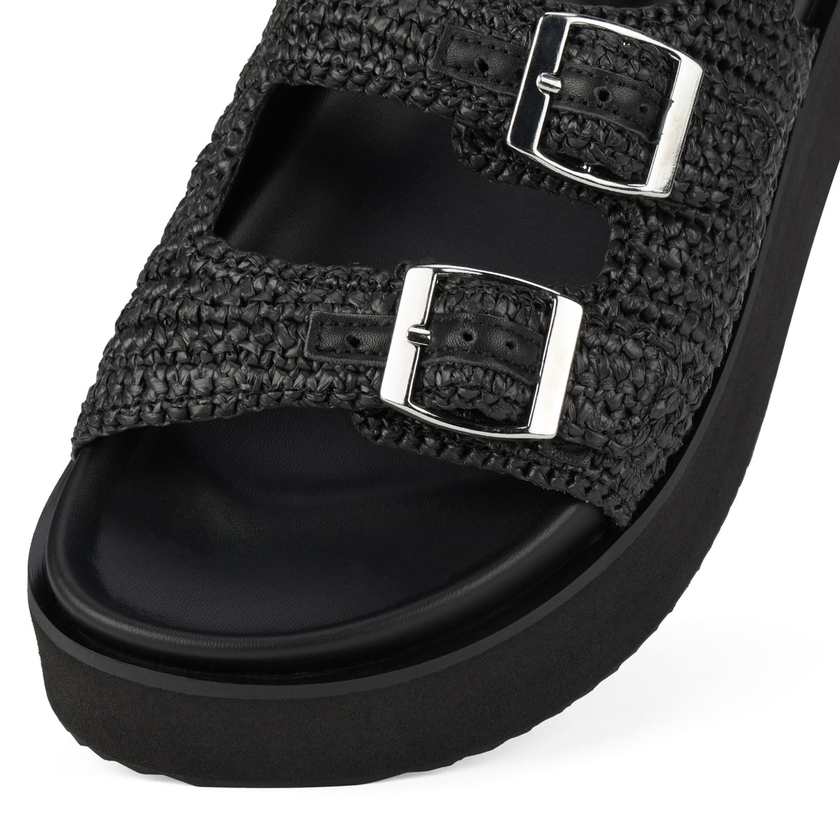 Ace Sandal Weave All Black