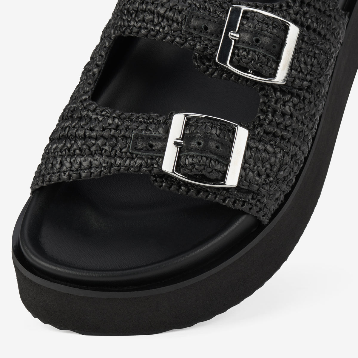 Ace Sandal Weave All Black