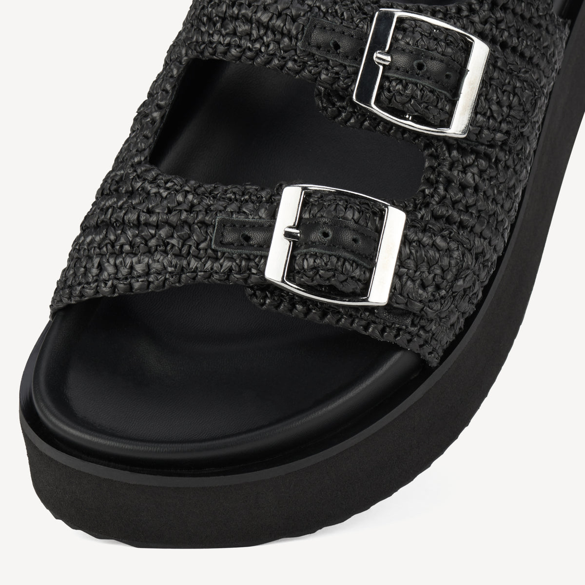 Ace Sandal Weave All Black