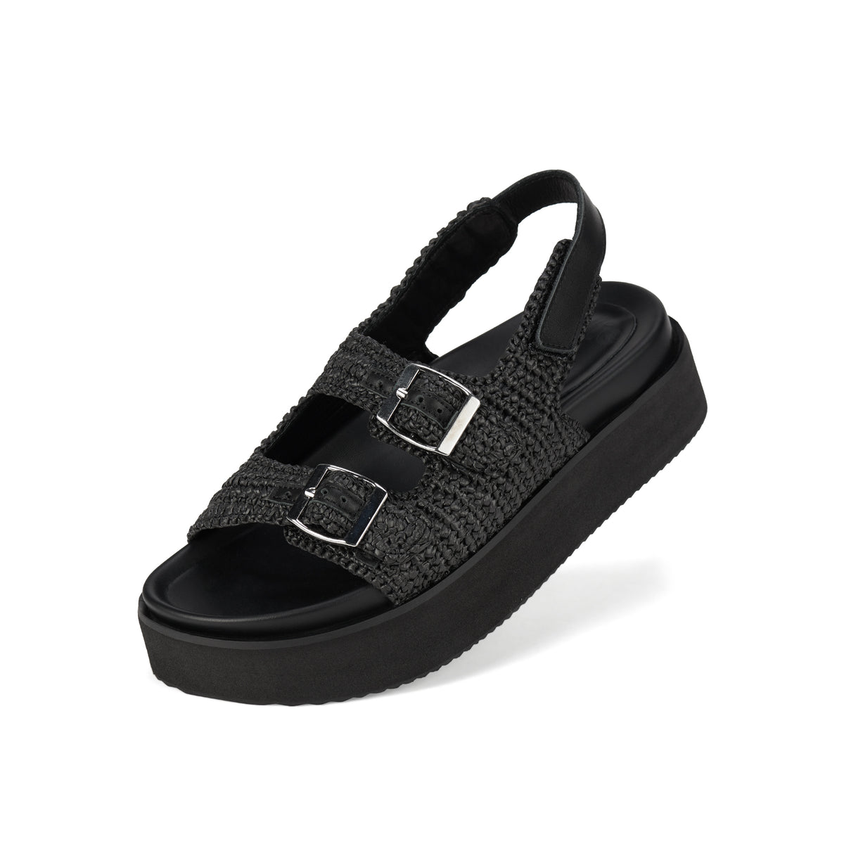 Ace Sandal Weave All Black