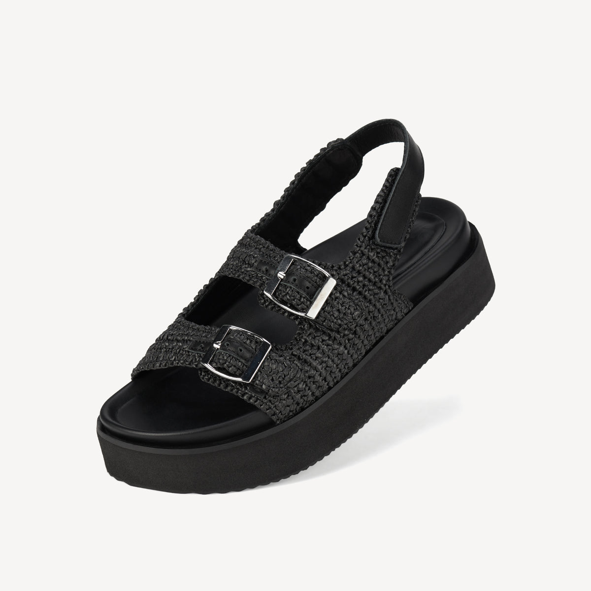 Ace Sandal Weave All Black