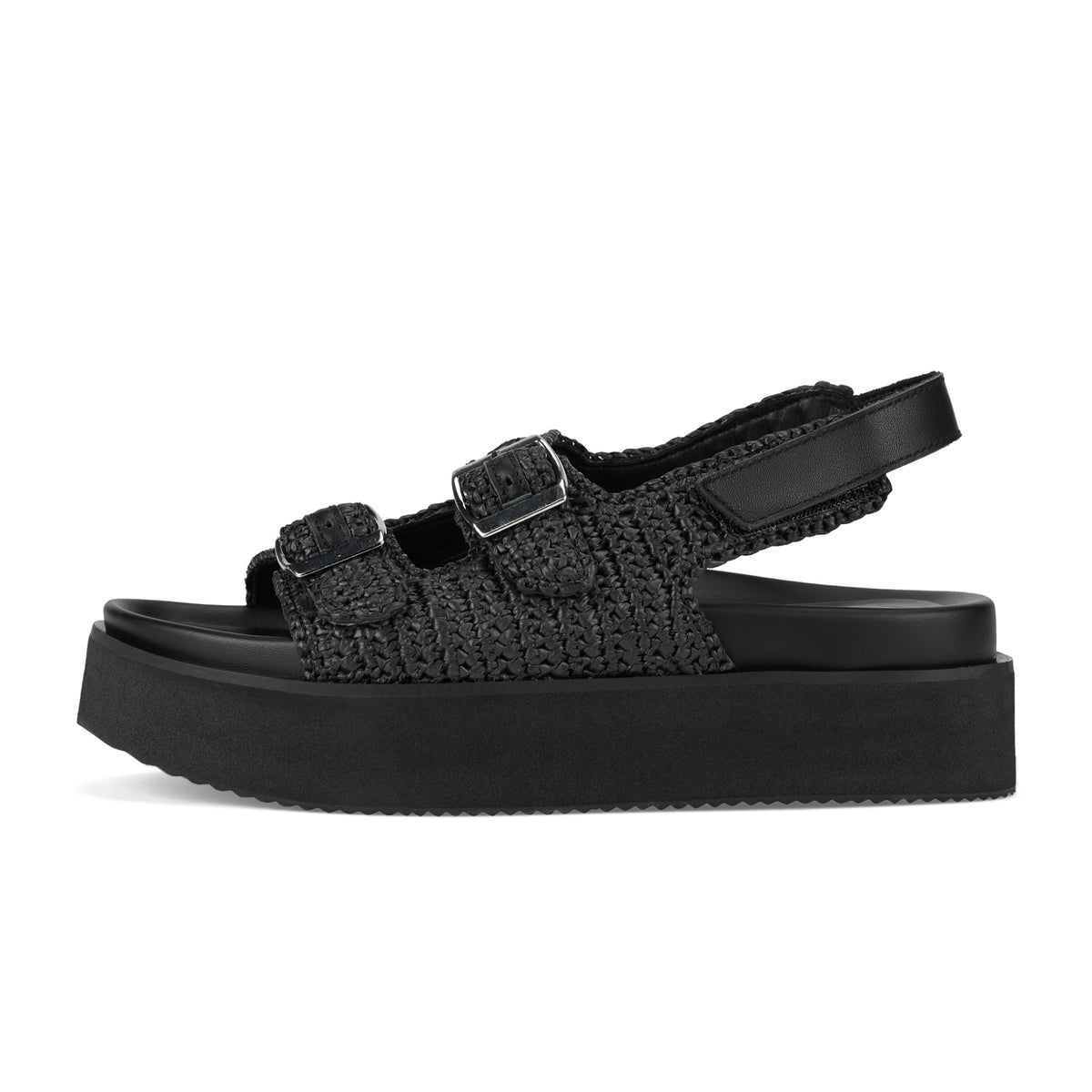Ace Sandal Weave All Black