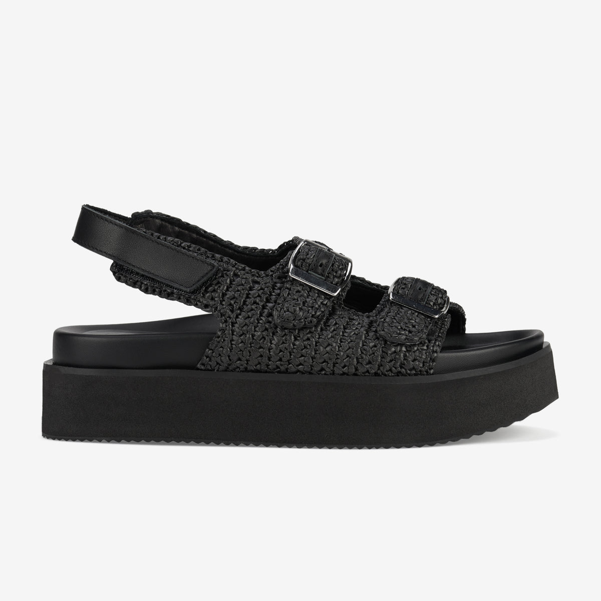 Ace Sandal Weave All Black