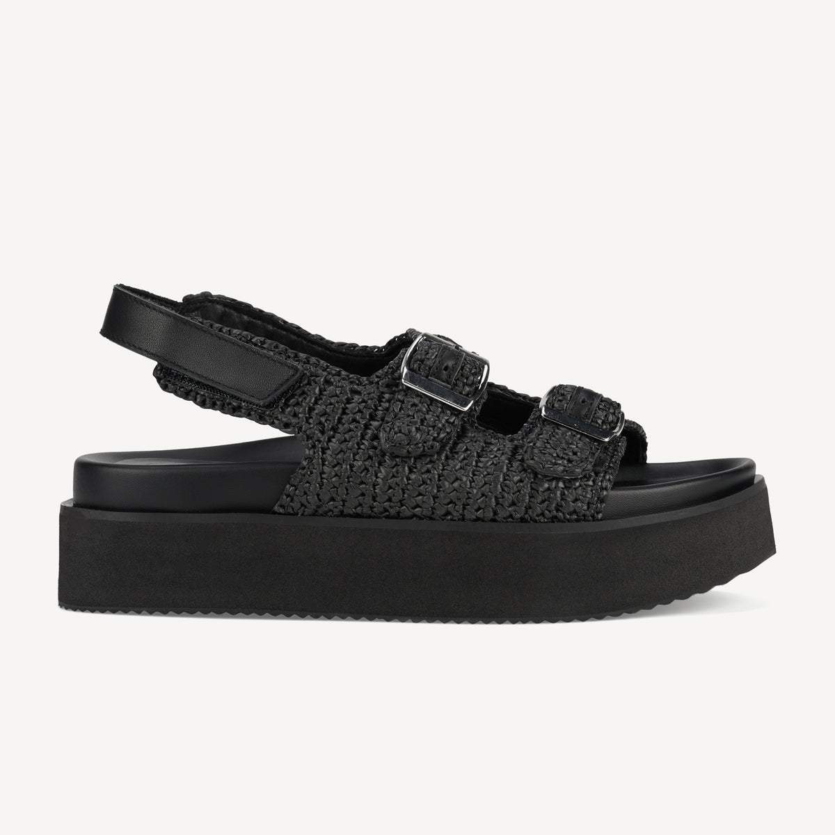 Ace Sandal Weave All Black