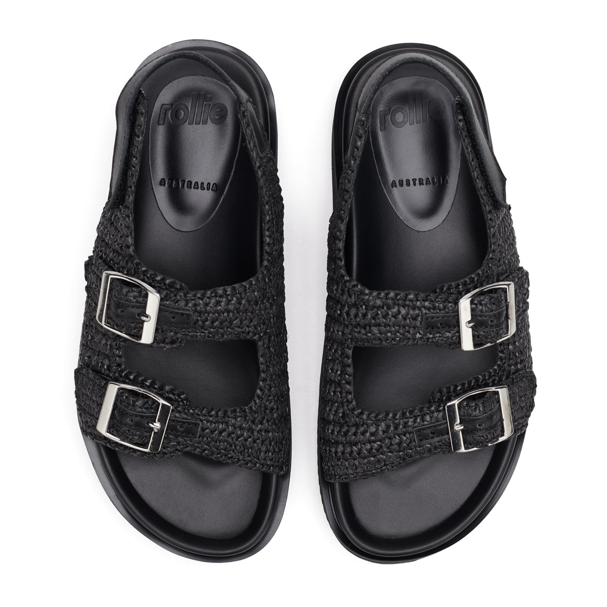 Ace Sandal Weave All Black