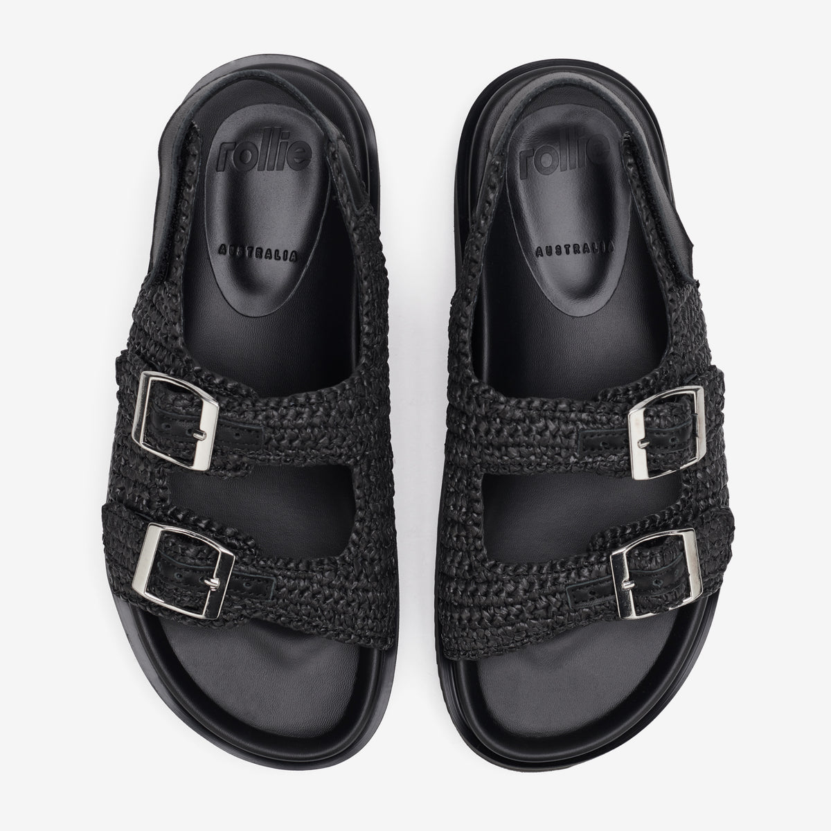 Ace Sandal Weave All Black