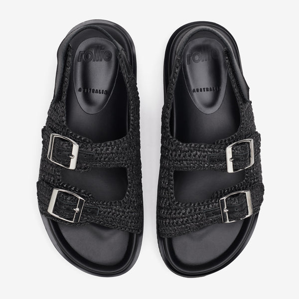 Ace Sandal Weave All Black
