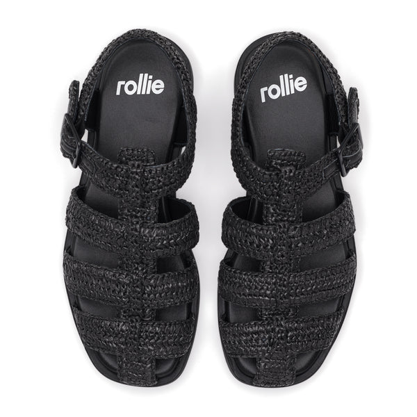 Sandal Fisherman Weave Black