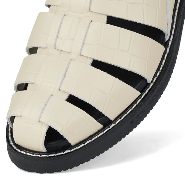 Mule Fisherman Bone Croc