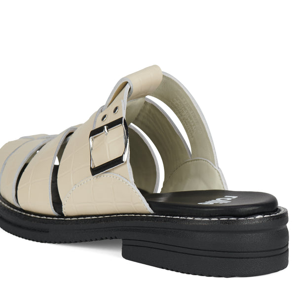 Mule Fisherman Bone Croc