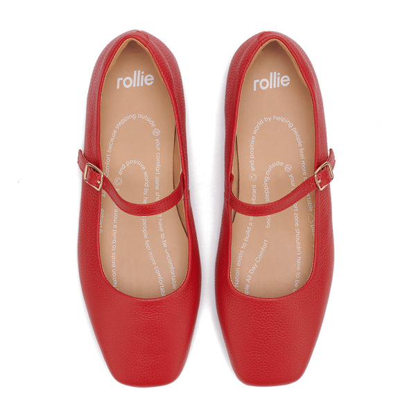 Ballet MJ Square Toe Retro Red