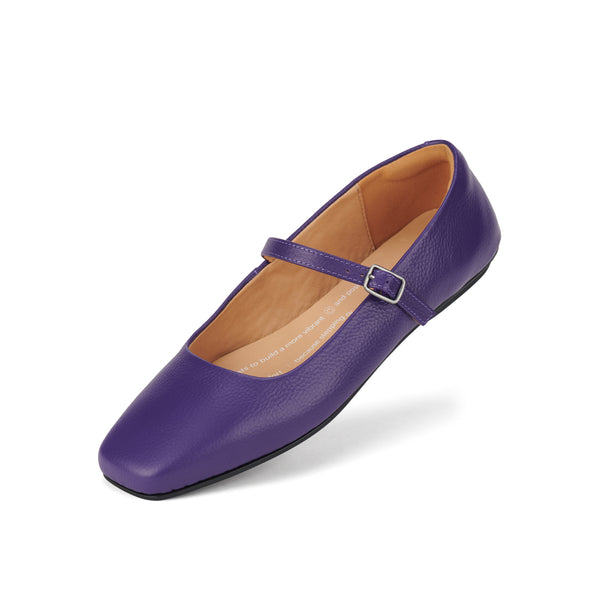 Ballet MJ Square Toe Deep Violet Tumble