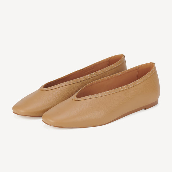 Ballet V Soft Tan
