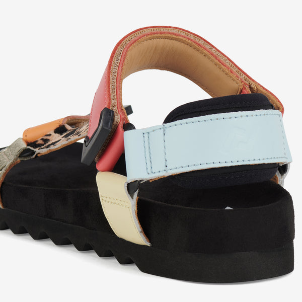 Sandal Tooth Wedge Multi Leopard