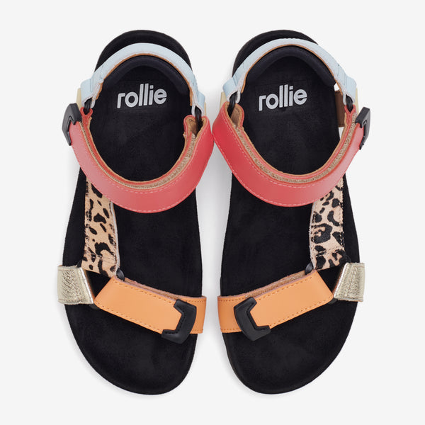 Sandal Tooth Wedge Multi Leopard