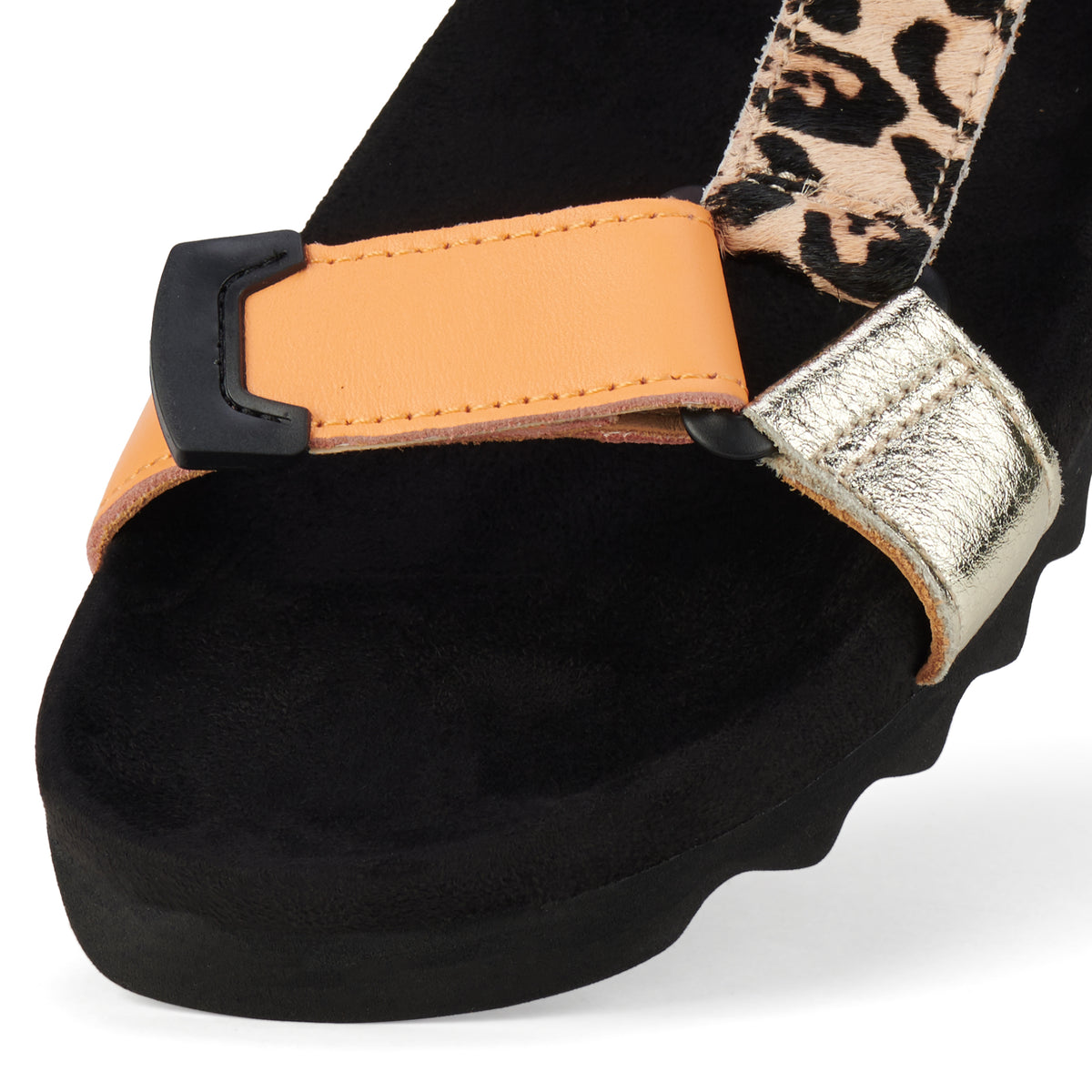 Sandal Tooth Wedge Multi Leopard