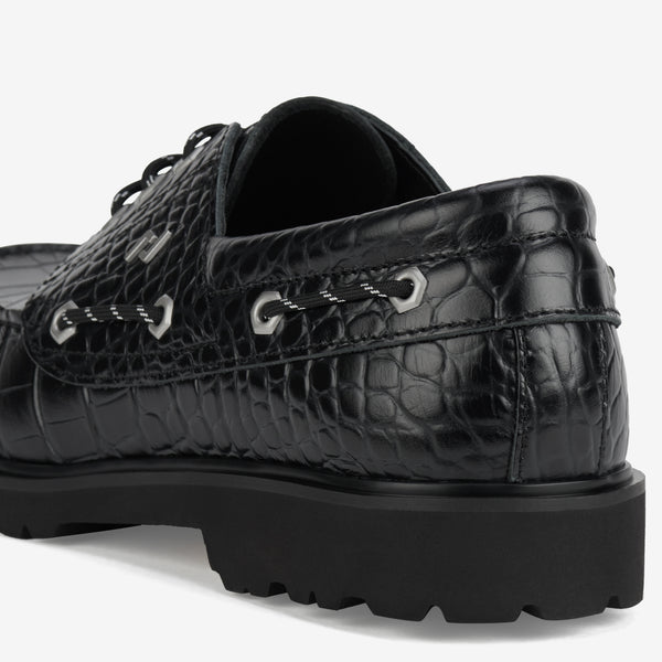 Boat M Low Step Black Croc
