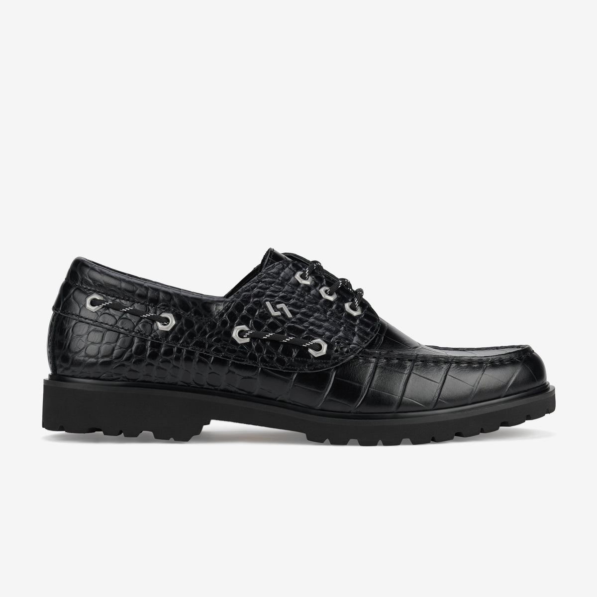 Boat M Low Step Black Croc