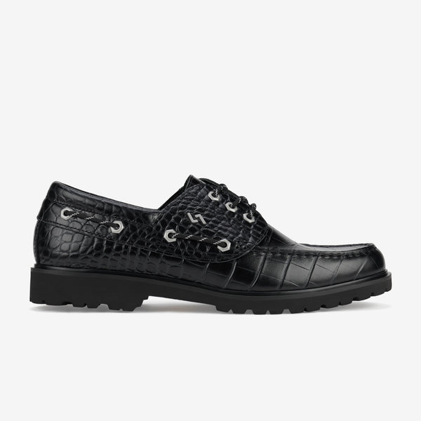 Boat M Low Step Black Croc